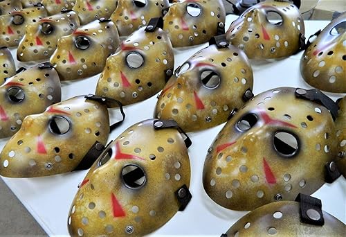 Miniatura 6 de Dead Head Props DHP Dark Jason - Máscara de hockey para disfraz de Halloween, máscara de fiesta