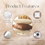 Solid Color Velvet Throw Pillow with Insert Included (Gray, 18"x18"), Decorative Pillow for Sofa, Couch, Bed, Chair Cushion