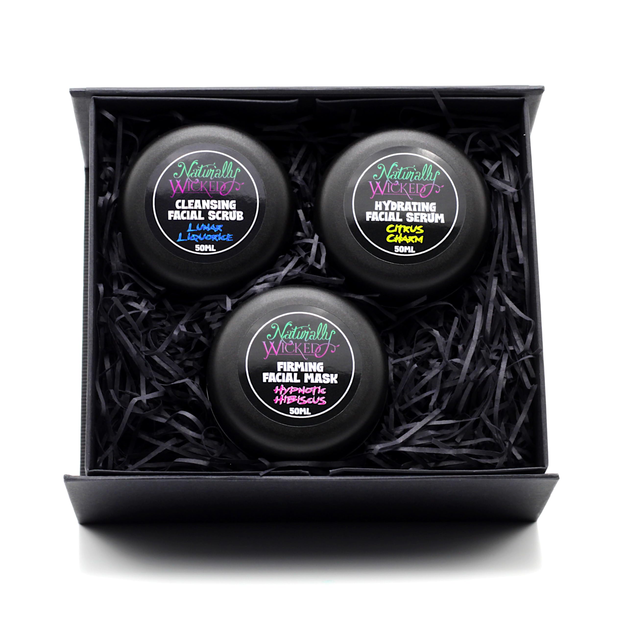 Naturally Wicked® 3 Step Facial Kit - Facial Scrub, 17cm x 13cm x 9cm - Image 2