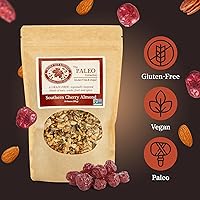 Vista 3 de Maple Nut Kitchen Southern Cherry Almond Granola 3 unidades – Granola de nueces sin granos paleo con cerezas ácidas, coco y semillas – Sin azúcar