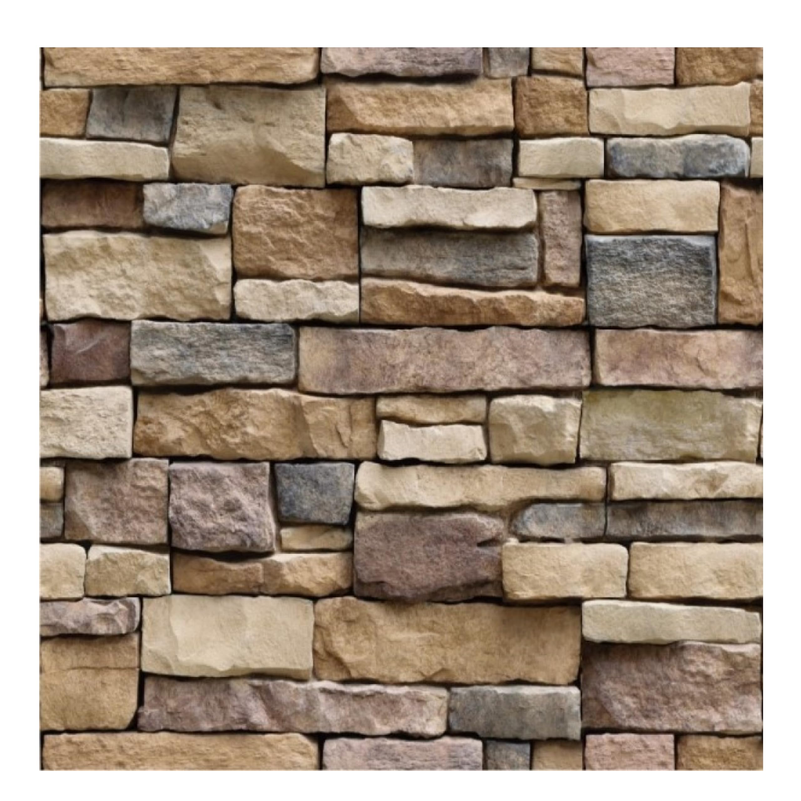 Buy JAAMSO ROYALS Brick Stone Wall Papers for Home, Brick Wallpaper
