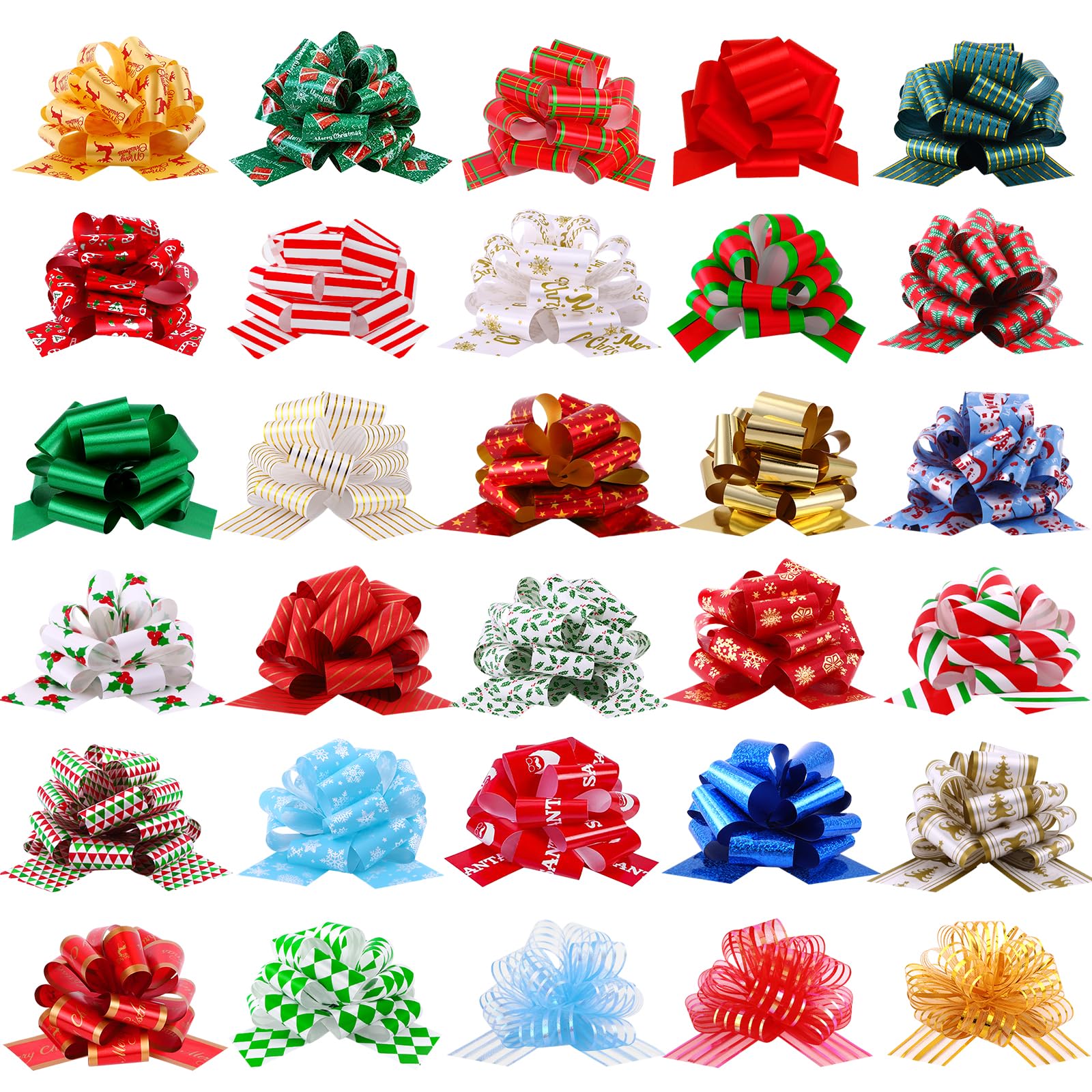 YUJUN 32 x Weihnachtsschleifen