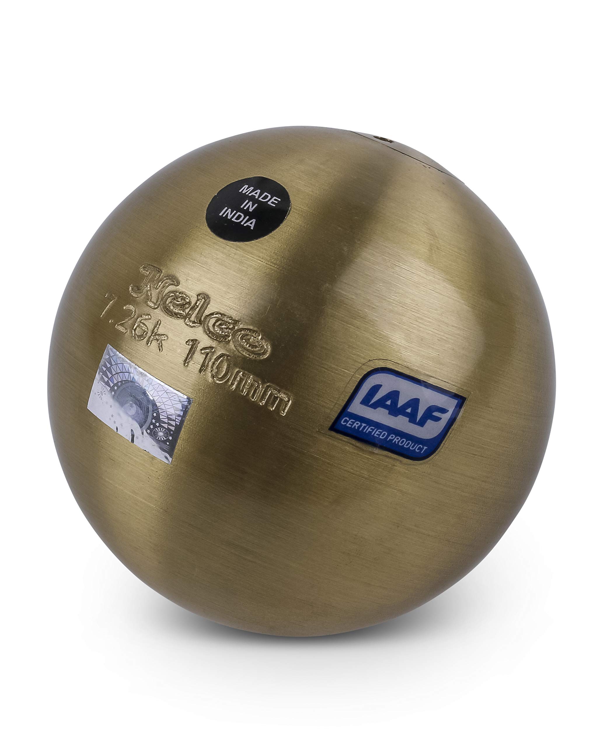 HAESTNelco Brass Competition Shot - 4.00 kg - 6.00 kg - 7.26 kg - IAAF