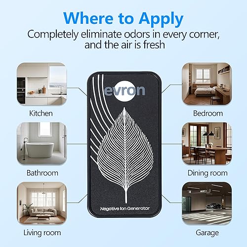 Miniatura 3 de Ionizadores de aire para el hogar, generador de iones negativos enchufables ultrafinos sin filtro, luz ámbar plegable para enchufar y tenue, iones