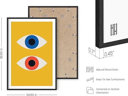 Vista 505 de HAUS AND HUES Evil Eye Decor - Navy Blue Wall Art, Evil Eye Wall Decor, Mykonos Artwork, Evil Eyes Print, Big Eyes Painting Print, Evil Eye Poster