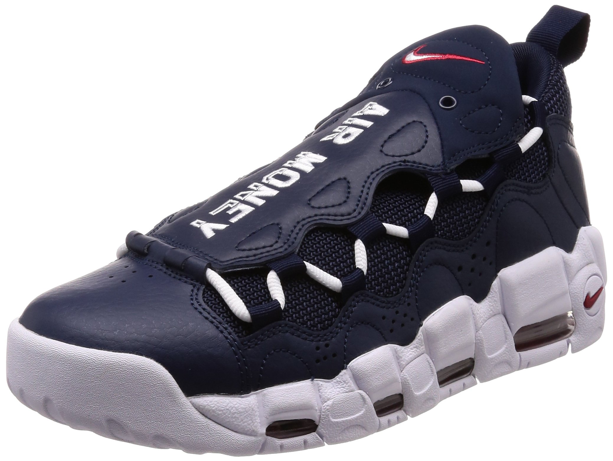 Air More Money Obsidian White Gym Red Shoes Mens Style