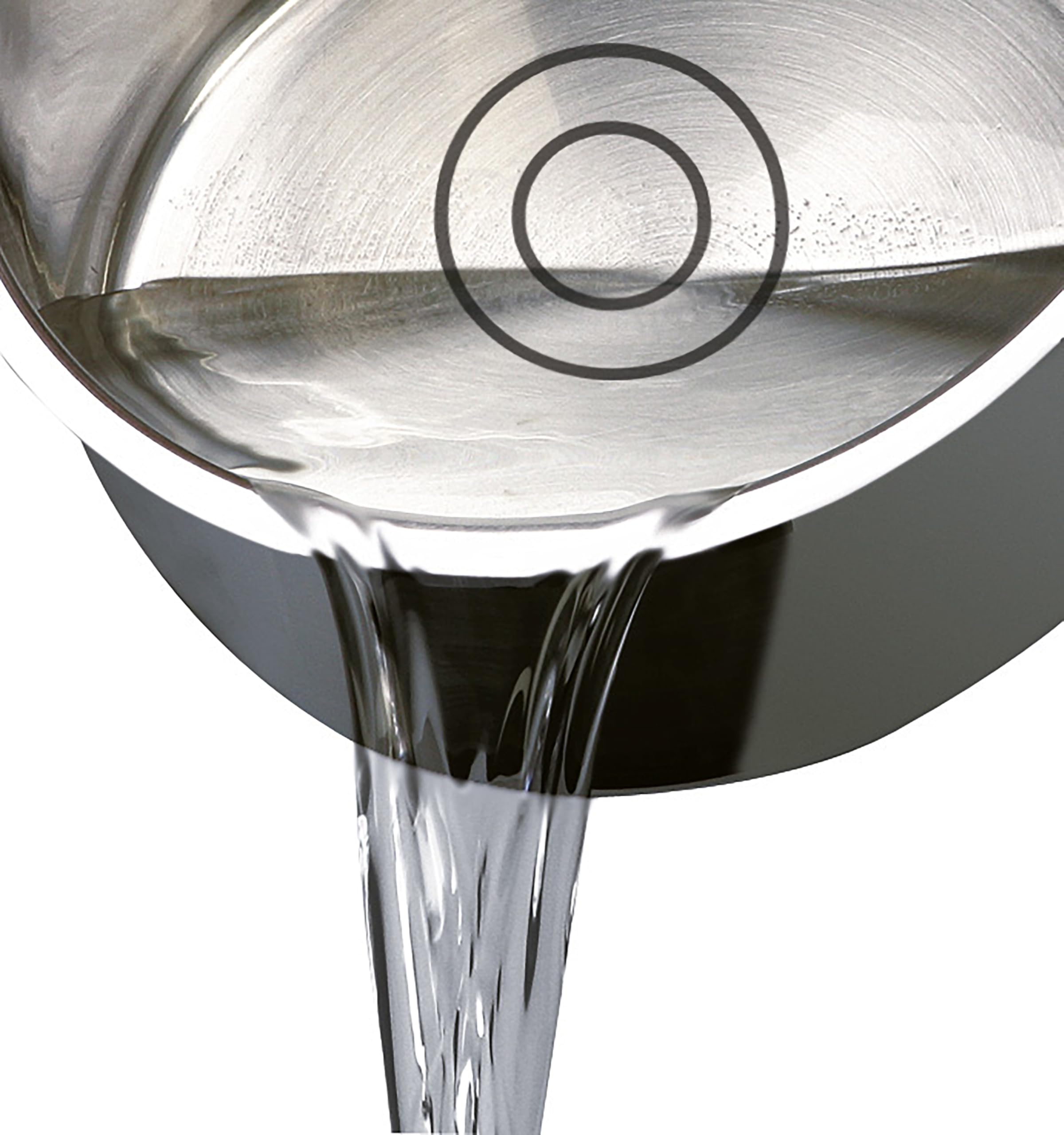 ELO 12117 m.GD - Cacerola para asar (16 cm, acero inoxidable satinado, mango de plástico antideslizante, escala de litros y sistema de dosificación de aceite)