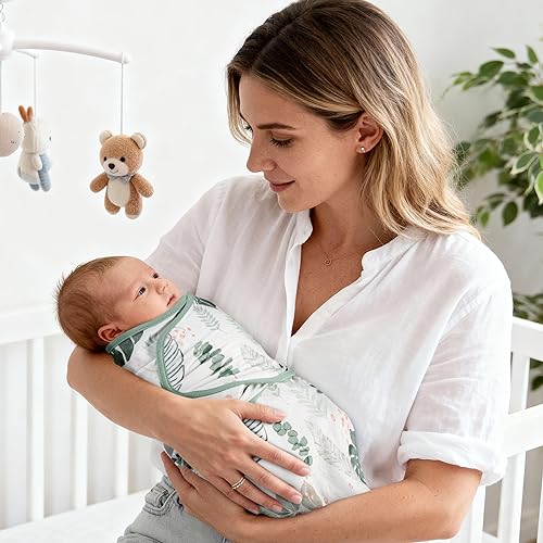 Miniatura 39 de GLLQUEN BABY Mantas de Arrullo para Bebé Recién Nacido para Niño, Paquete de 3 Mantas de Arrullo para Bebé de 0-3 Meses, Saco de Dormir de Arrullo,