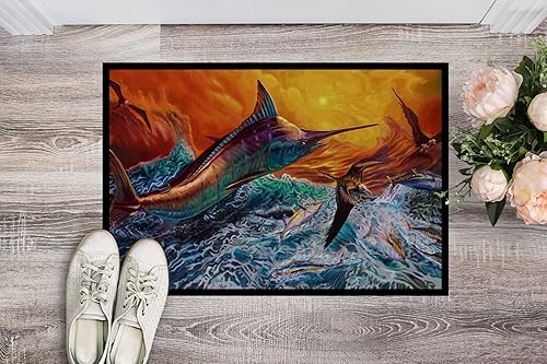 Miniatura 2 de Caroline's Treasures JMA2012JMAT - Tapete reflectante de 24 x 36 pulgadas para puerta delantera, para interiores y exteriores, antideslizante,