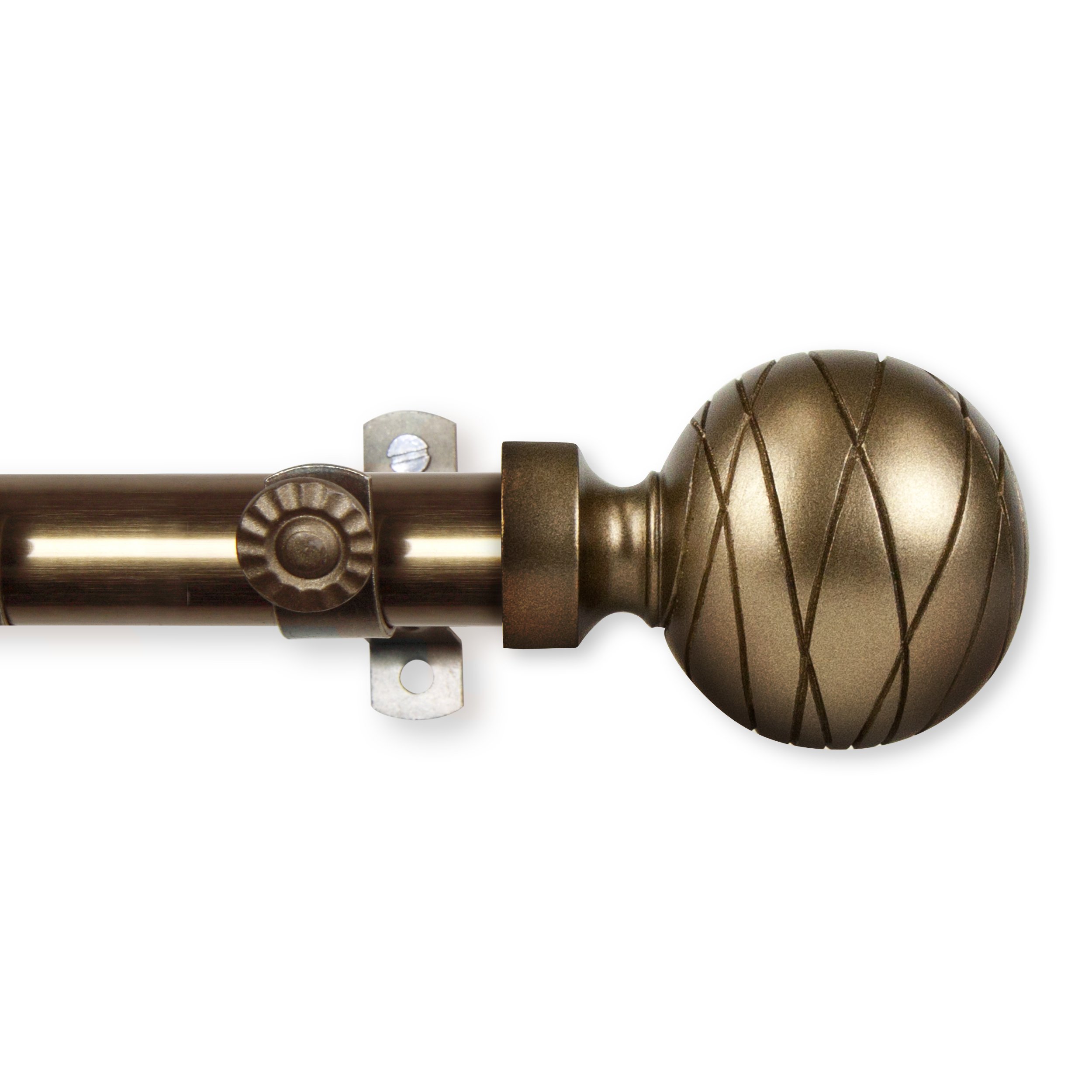 A&F Rod Decor - Ferero Curtain Rod 48-84 inch - Cocoa