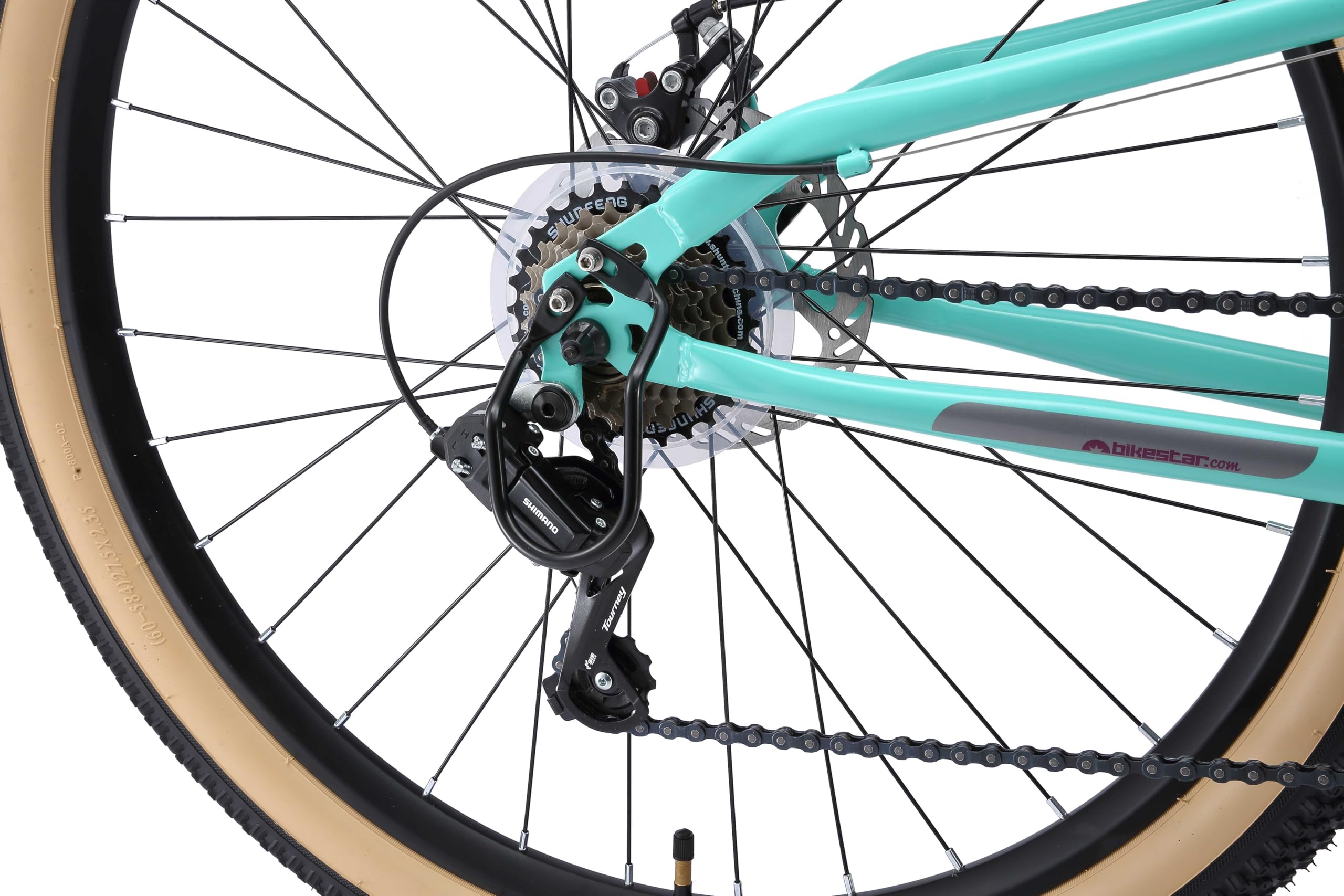 BIKESTAR Bicicleta de montaña Suspensión Doble Completa 26, 27.5, 29 Pulgadas | Cuadro 15, 17, 19" Cambio Shimano de 21 velocidades, Freno de Disco, Fully MTB