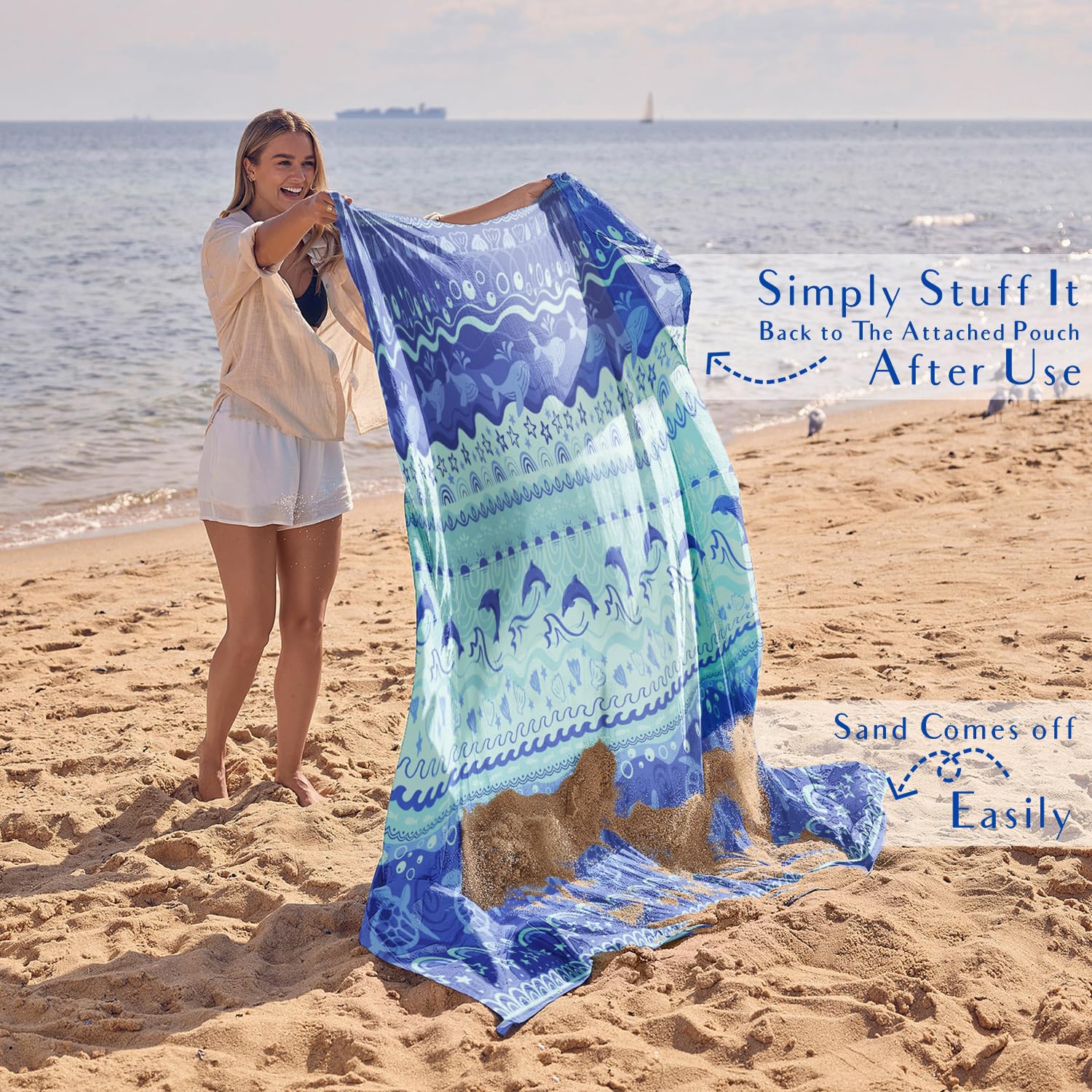 Coperta da Picnic Impermeabile Sand-Proof Trapuntato Coperta da Spiaggia con Maniglia Portatile Addensato Tappetino Lavabile in Lavatrice Tappeto per Campeggio Giardino Viaggio 150x200 cm 200x200 cm