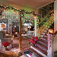 Vista 61 de Luces de Navidad azules al aire libre - 99 pies 1216 luces LED de carámbano para exteriores - Enchufe 8 modos luces centelleantes para decoraciones