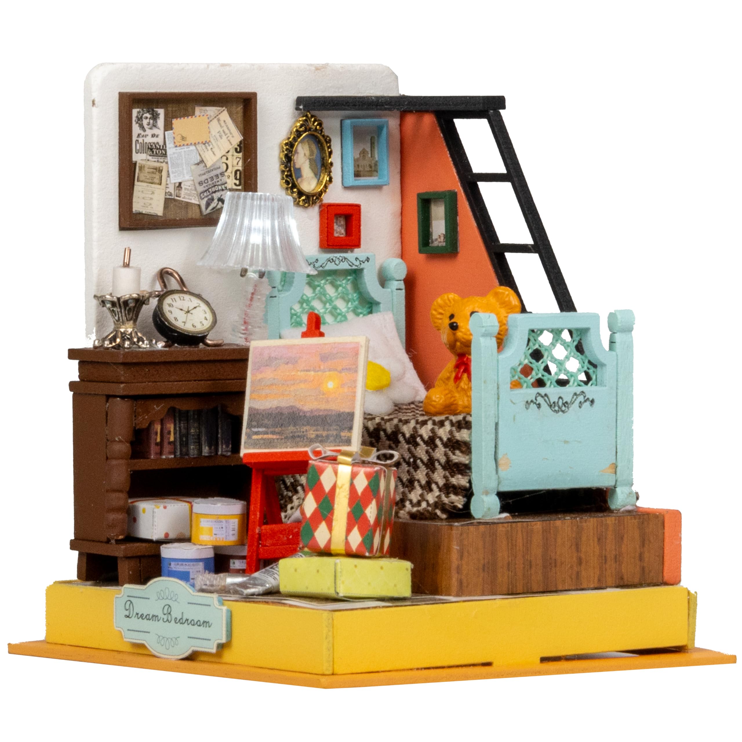 Kit Maison De Poupée En Bois à Construire Et Peindre Soi-Même – 25 Pièces + Peintures Incluses, BIG Plus