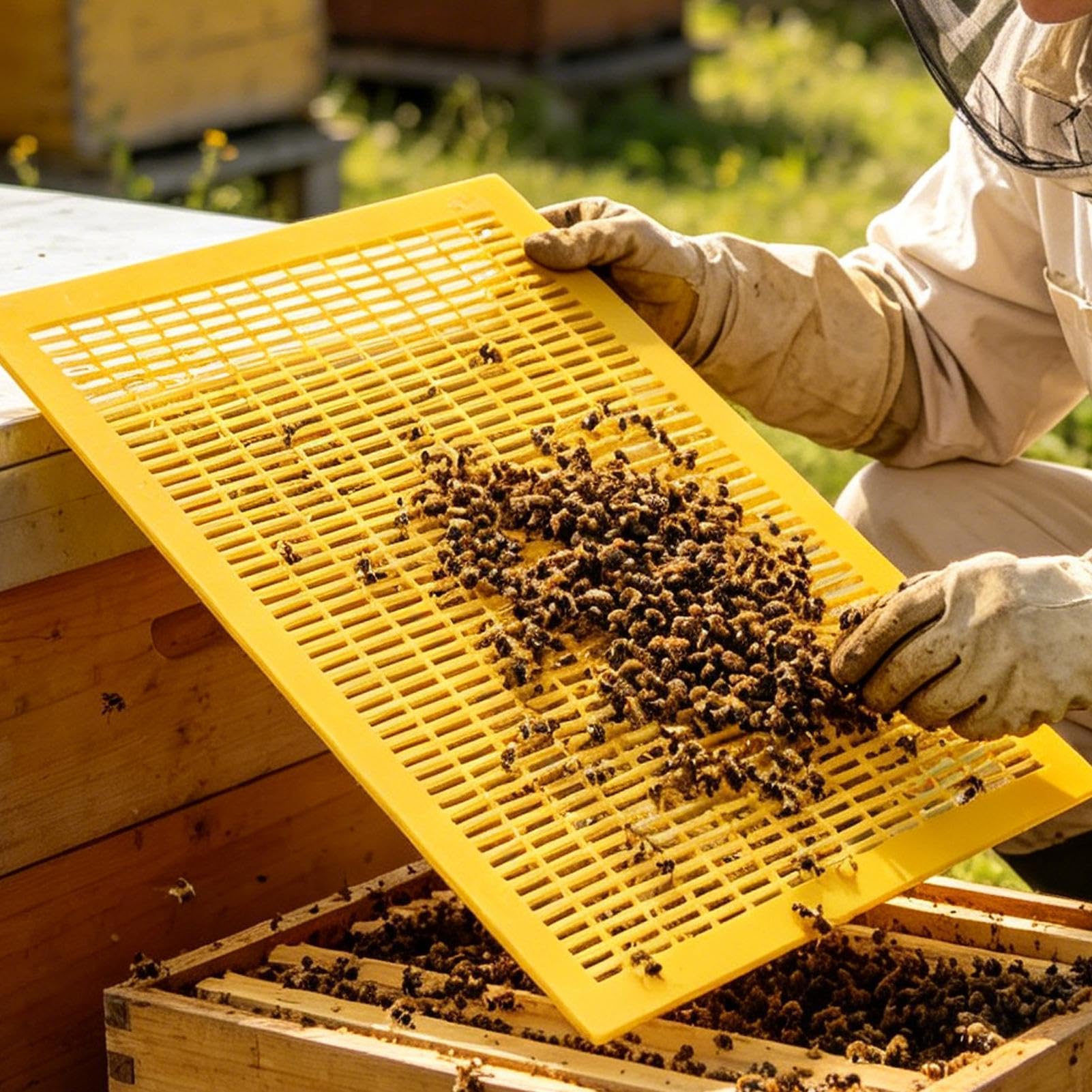Krata Odgrodowa Do Ula Pszczelego 10 sztuk przyrządów do pasieki | Rama Do Ula Pszczelego dla pszczelarzy kobiet i mężczyzn do oddzielania miodu w domu wewnątrz na zewnątrz w