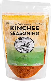 Sunny's Gourmet Korean Kimchee Seasoning, All Natural, Vegan, No MSG, 4oz.