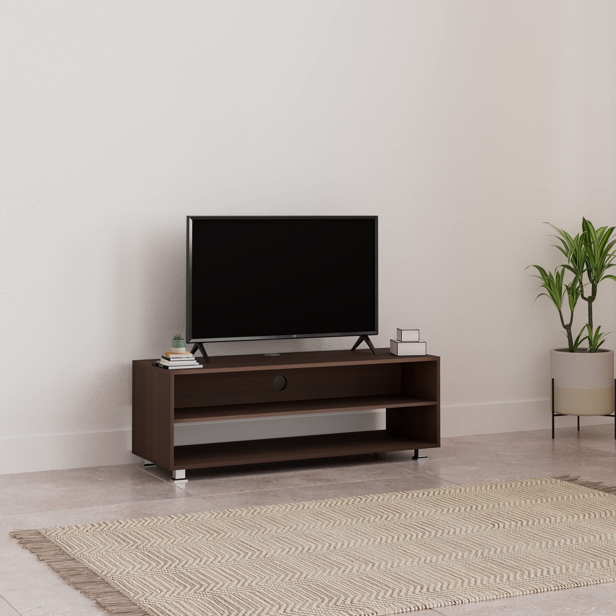 Amazon Brand - Solimo Donkton TV Entertainment Unit with 2 Shelves (Engineered Wood, Acacia Dark)-image-37
