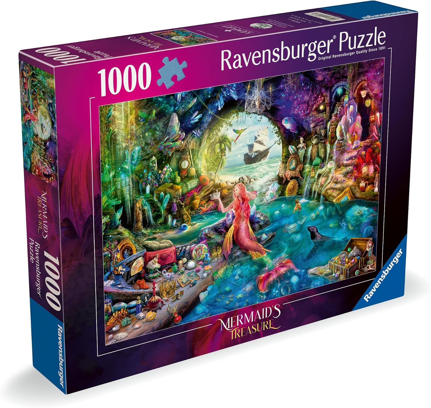 Ravensburger Mermaids Treasure 1000 Piece Jigsaw Puzzle for Adults and Children Aged 12+