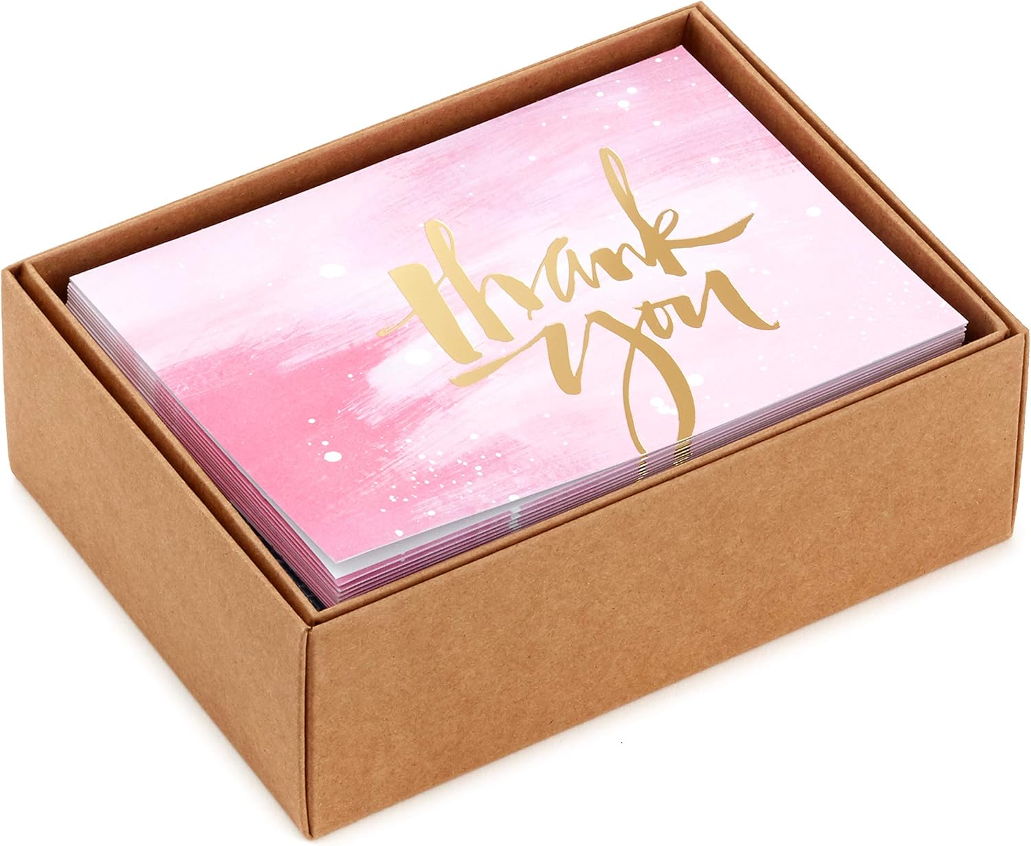 Hallmark Thank You Cards Assortment, Pink and Gold Watercolor (40 Thank You Notes with Envelopes for Wedding, Bridal Shower, Baby Shower, Business, Graduation) - Image 3