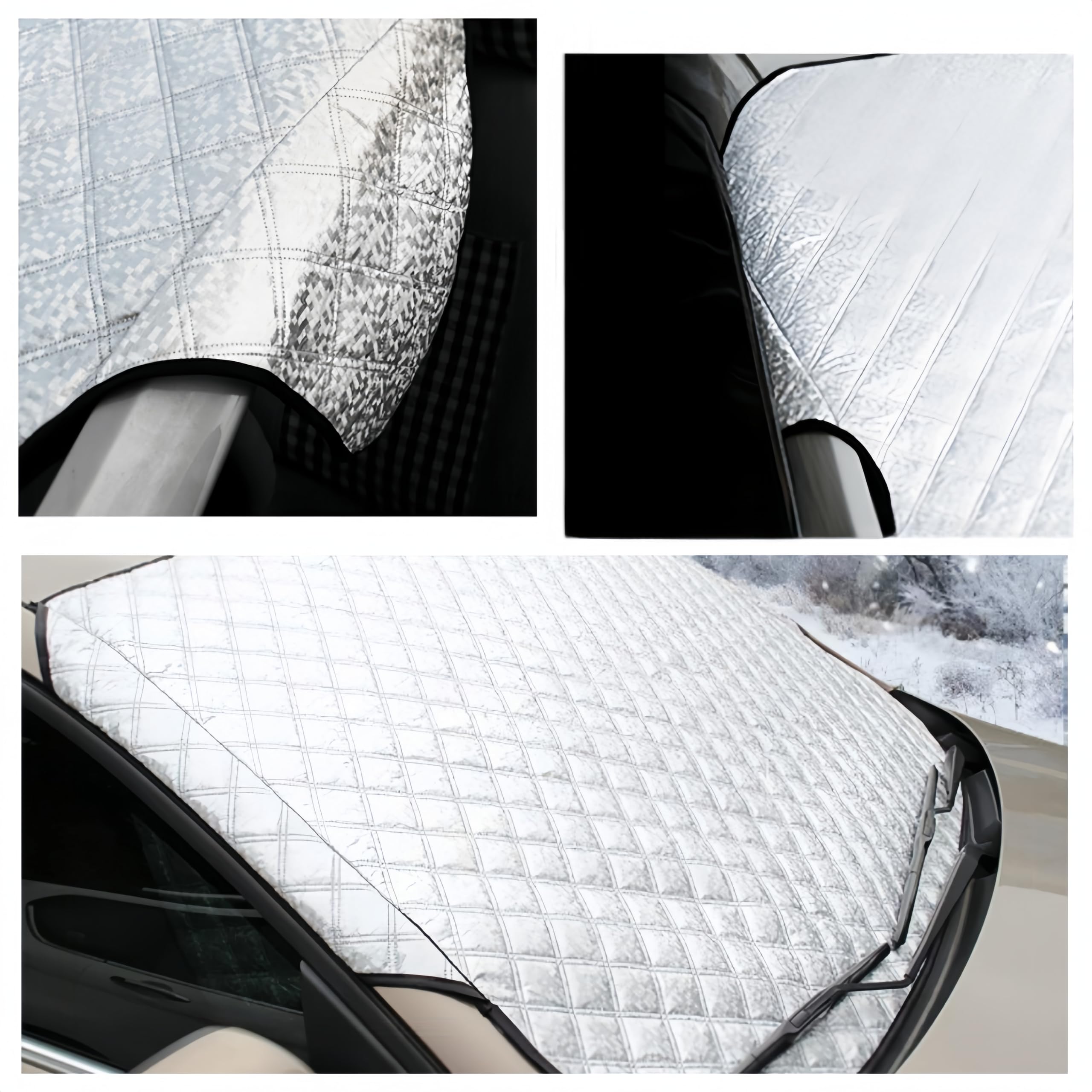 Copertura Parabrezza Auto LNGJIN - Antigelo E Protezione Solare, Pieghevole, Per Auto E SUV - Foto 9