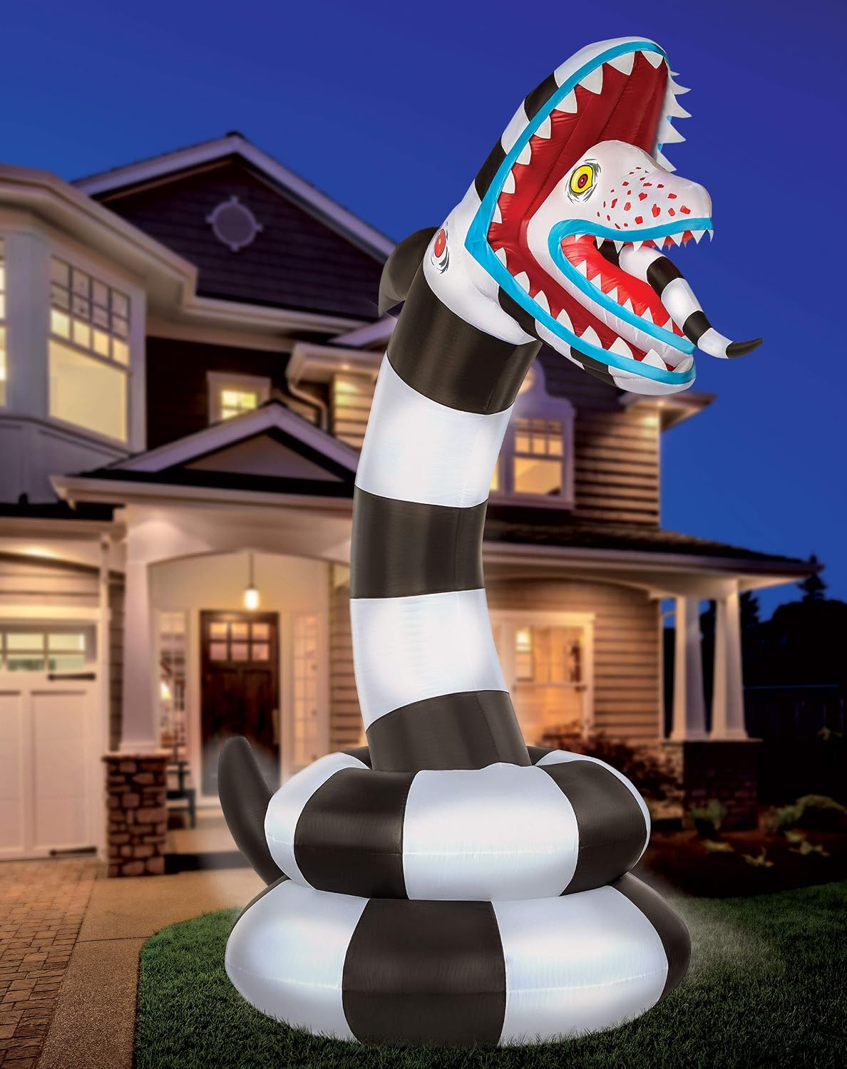 Spirit Halloween Beetlejuice Sandworm Inflatable Decoration | Officially Licensed | 9.8 Feet | Halloween Décor | Horror Décor | Blow-Up Prop