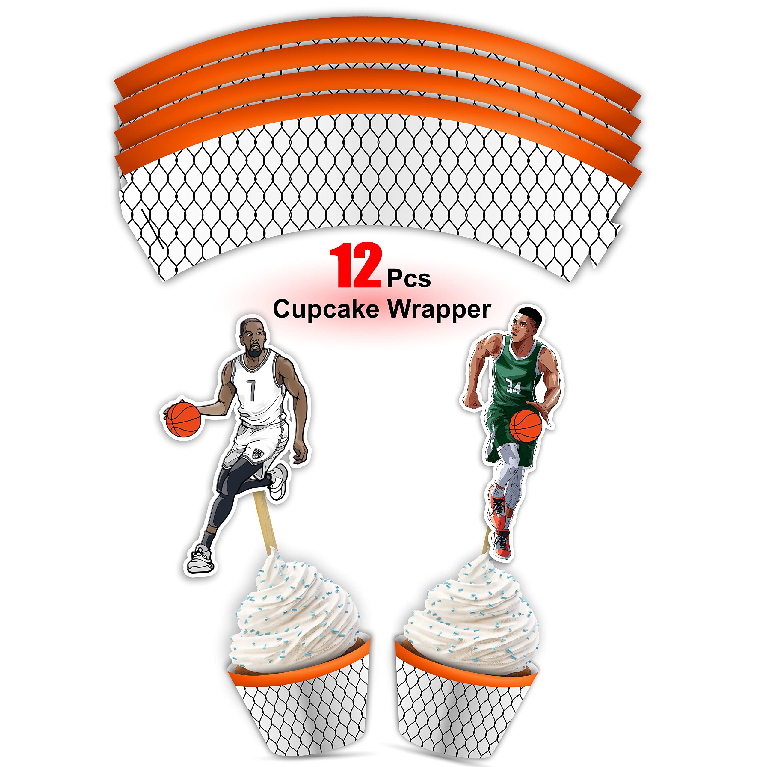 Seyal® Basketball Cupcake Wrapper