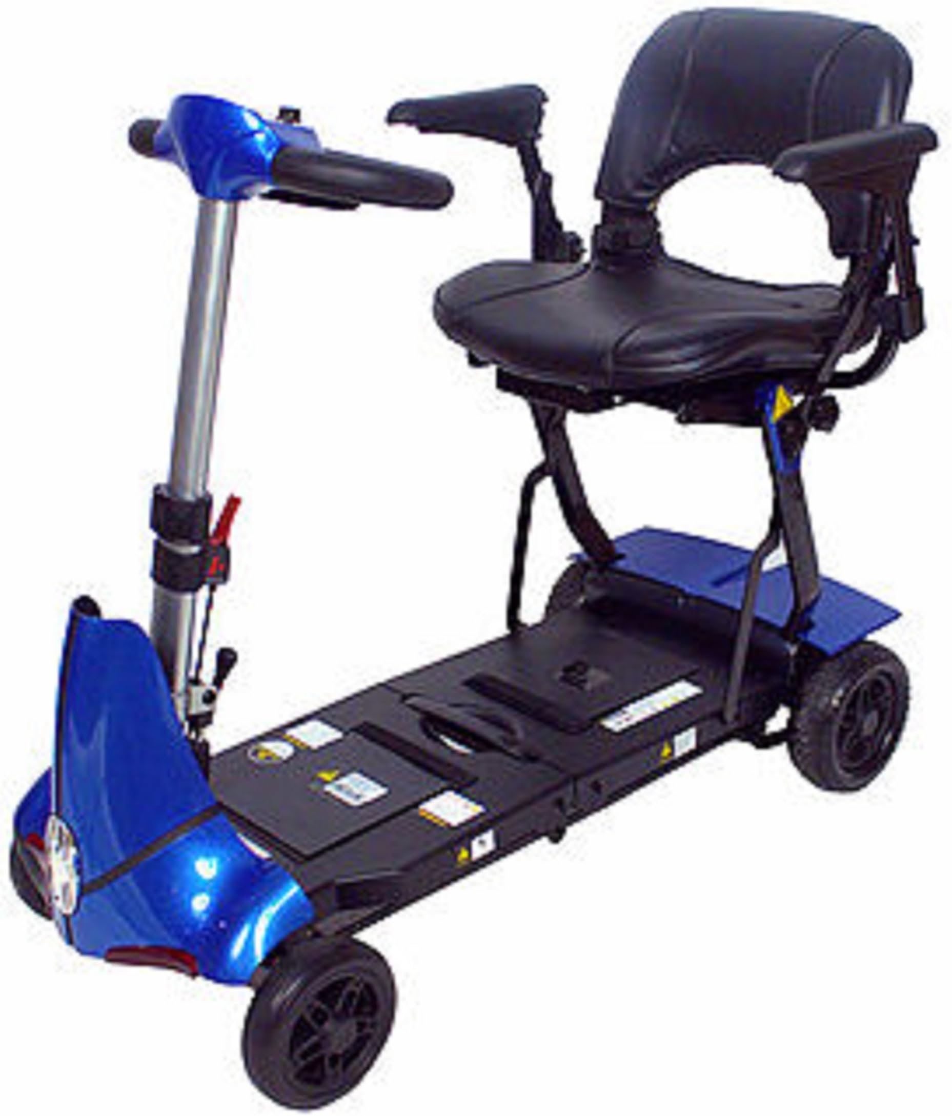 Solax Mobility - Mobie Plus - Folding Travel Scooter - 4-Wheel - Blue
