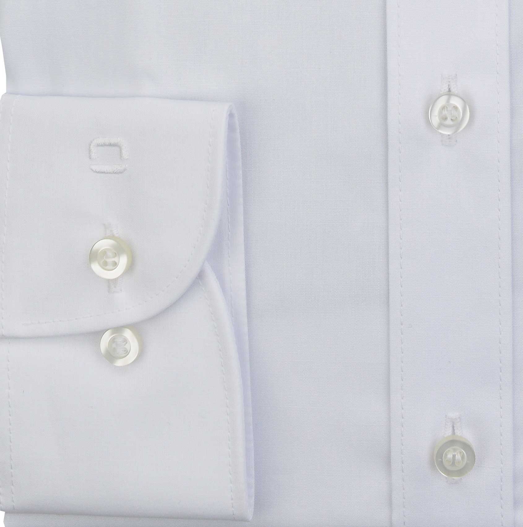 Olymp Level Five-Camicia con collo all'italiana a tinta unita Colore: Nero 6090/64/68 bianco 40