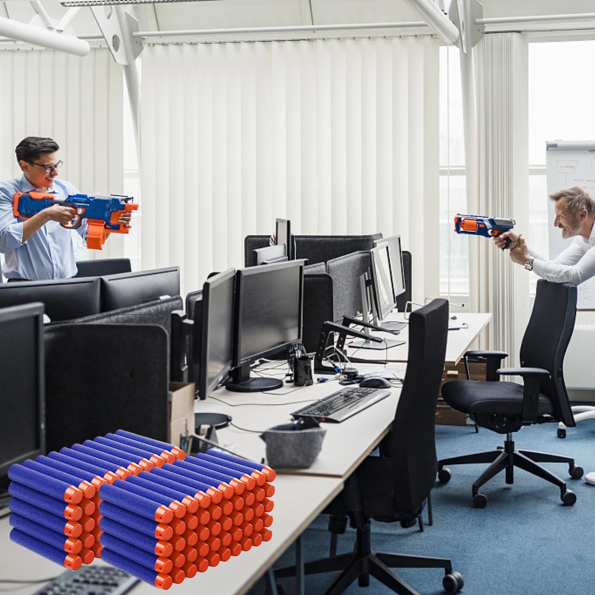 400 Pezzi Dardi Proiettili, 7.2cm Proiettili per Pistole Nerf Fortnite per Pistola Nerf N Strike Elite Blaster Ricambio Munizioni Ricarica Compatibili, Colpi Munizioni Accessori Pallottole