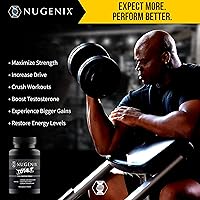 Vista 6 de Nugenix Suplemento de refuerzo de testosterona Total-T, gratis y total para hombres, 42