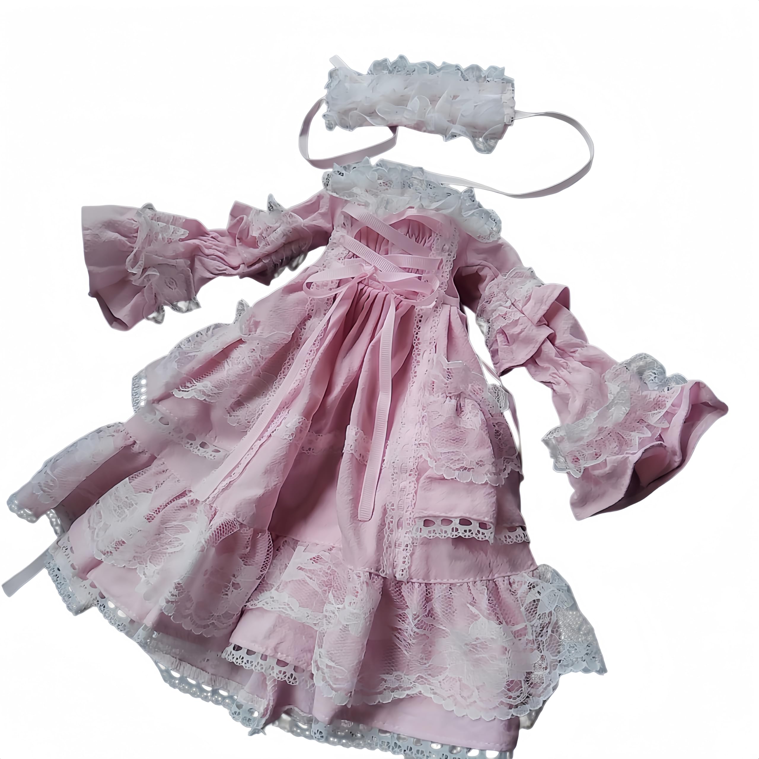 FJTXDYGG BJD Doll Clothes Handmade Cute Wedding Dress, Perfect as a Birthday Gift for Friends; fits11.8–18–24 inches (Pink, 1/4)