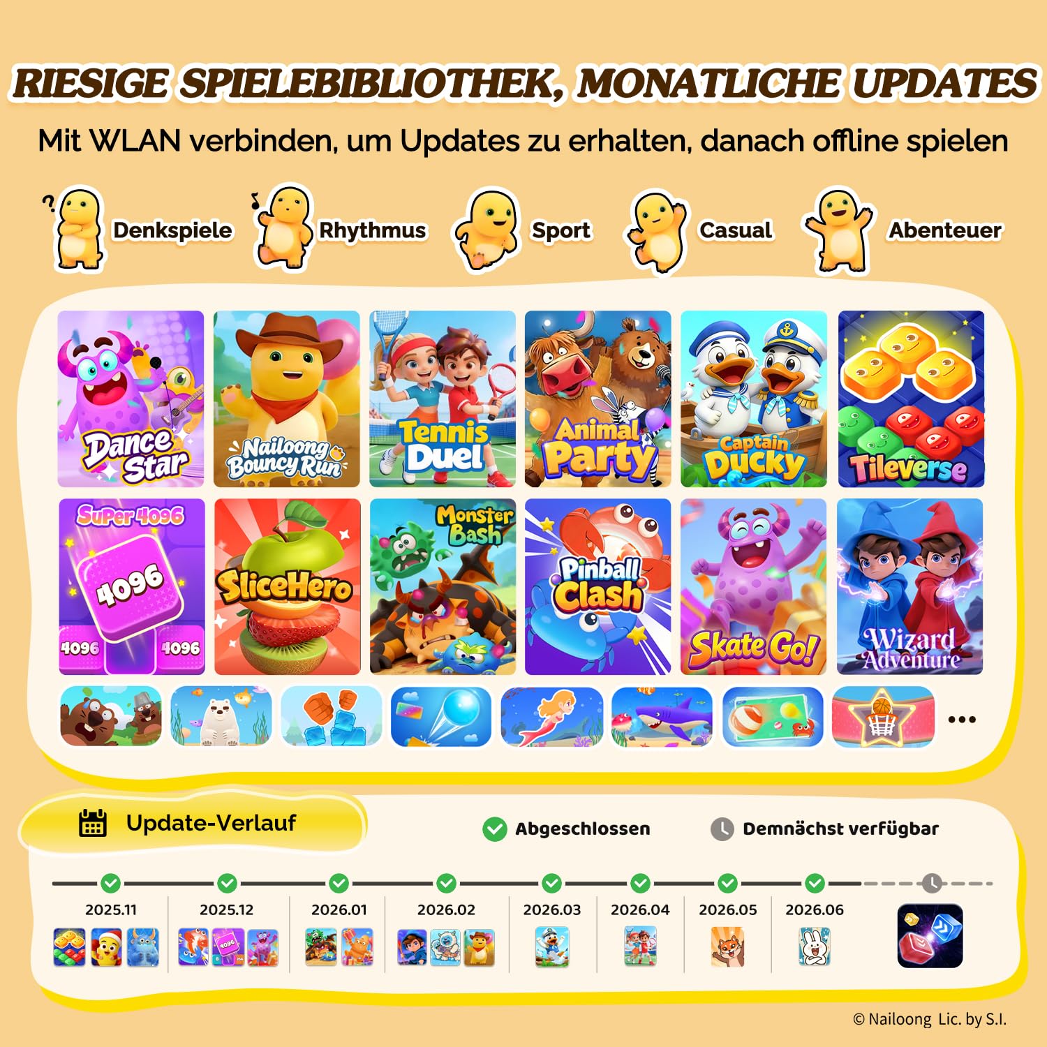 KINHANK MotionX - Spielkonsole für Kinder,Bewegungssensor Videospielkonsole | ohne Controller, Eltern-Kind-Interaktion, Monatliche Updates, Spielzeuggeschenk für Kinder ab 4
