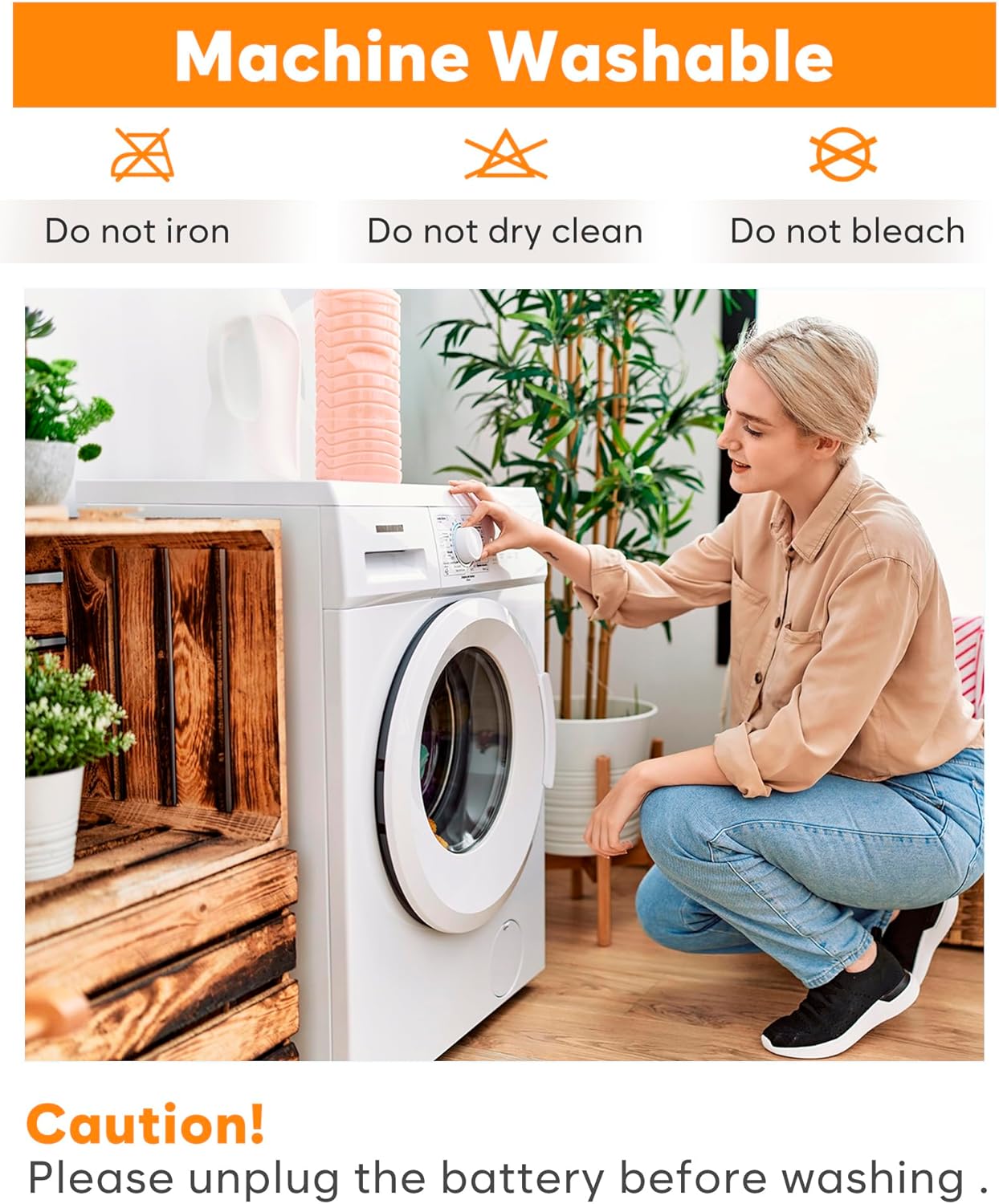 Heated Vest for Women with 16000mAh 7.4v Battery Pack Included, Light Weight 15 Heating Zone Electric Heating Vest - Image 8