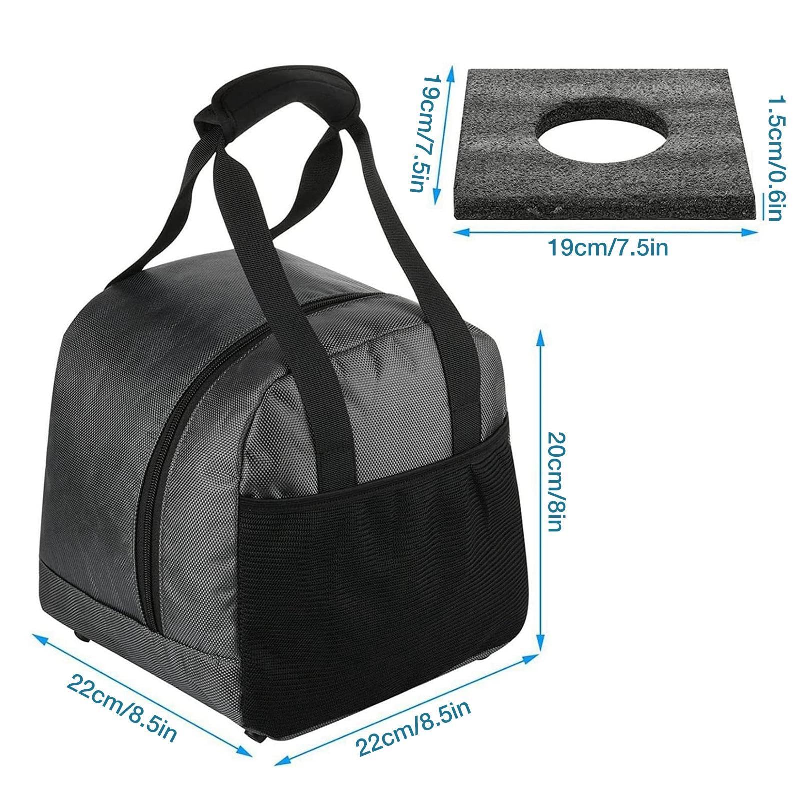 Sac De Boule De Bowling – 1 Sac Fourre-Tout pour Boule De Bowling, Sac Fourre-Tout Simple avec Support De Boule Rembourré | Sac Fourre-Tout avec Poche en Filet, Sac À Boules De Bowling pour Boules