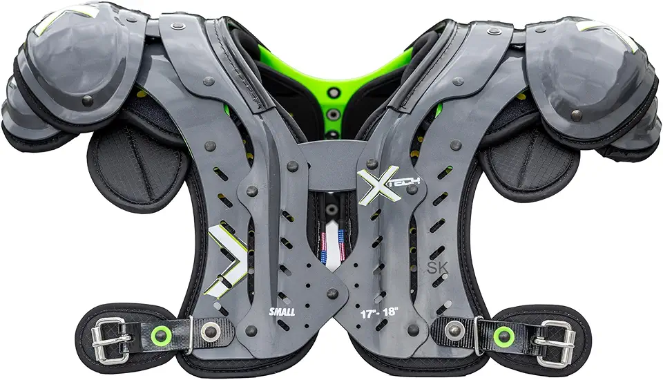 XTECH X2 Football Shoulder Pads - Unique Configurations for All Positions - Advanced Lightweight Pad for Adult Mens and High School Players