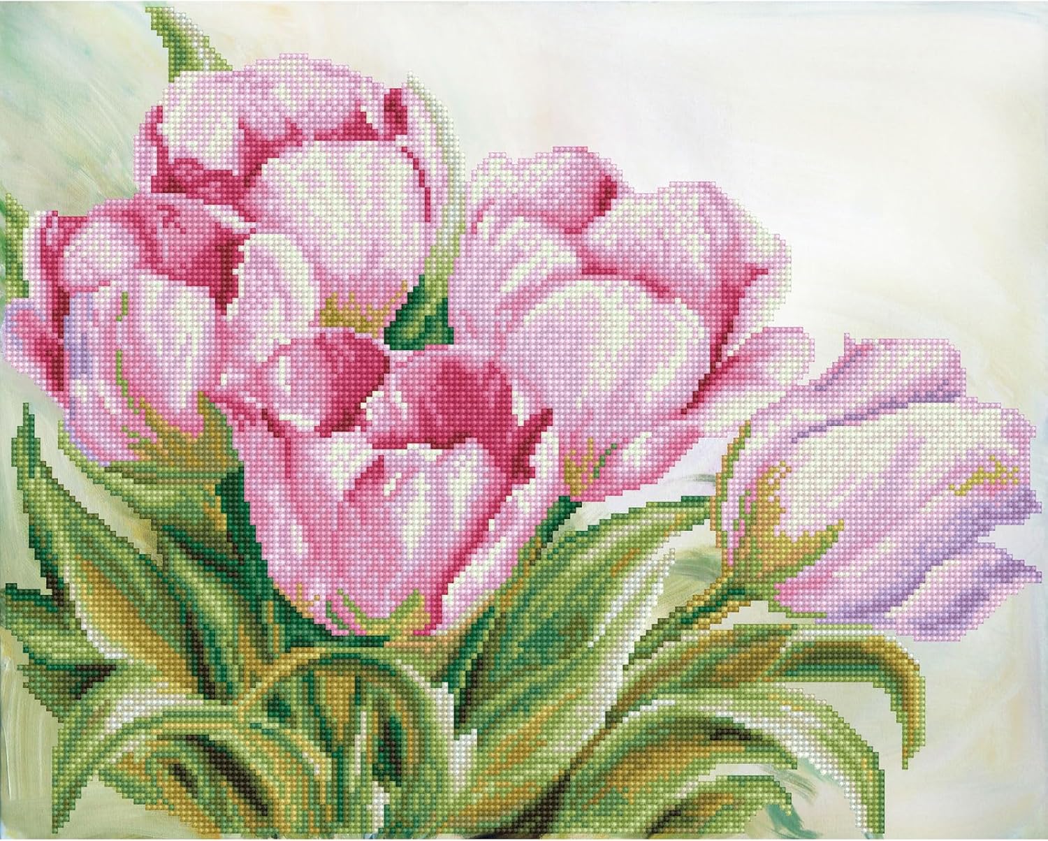 DIAMOND DOTZ Tulip Swathe Diamond Painting Kits for Adults - Diamond Art Kits a Relaxing Creative Craft Kit with Dotz Gems 16x20