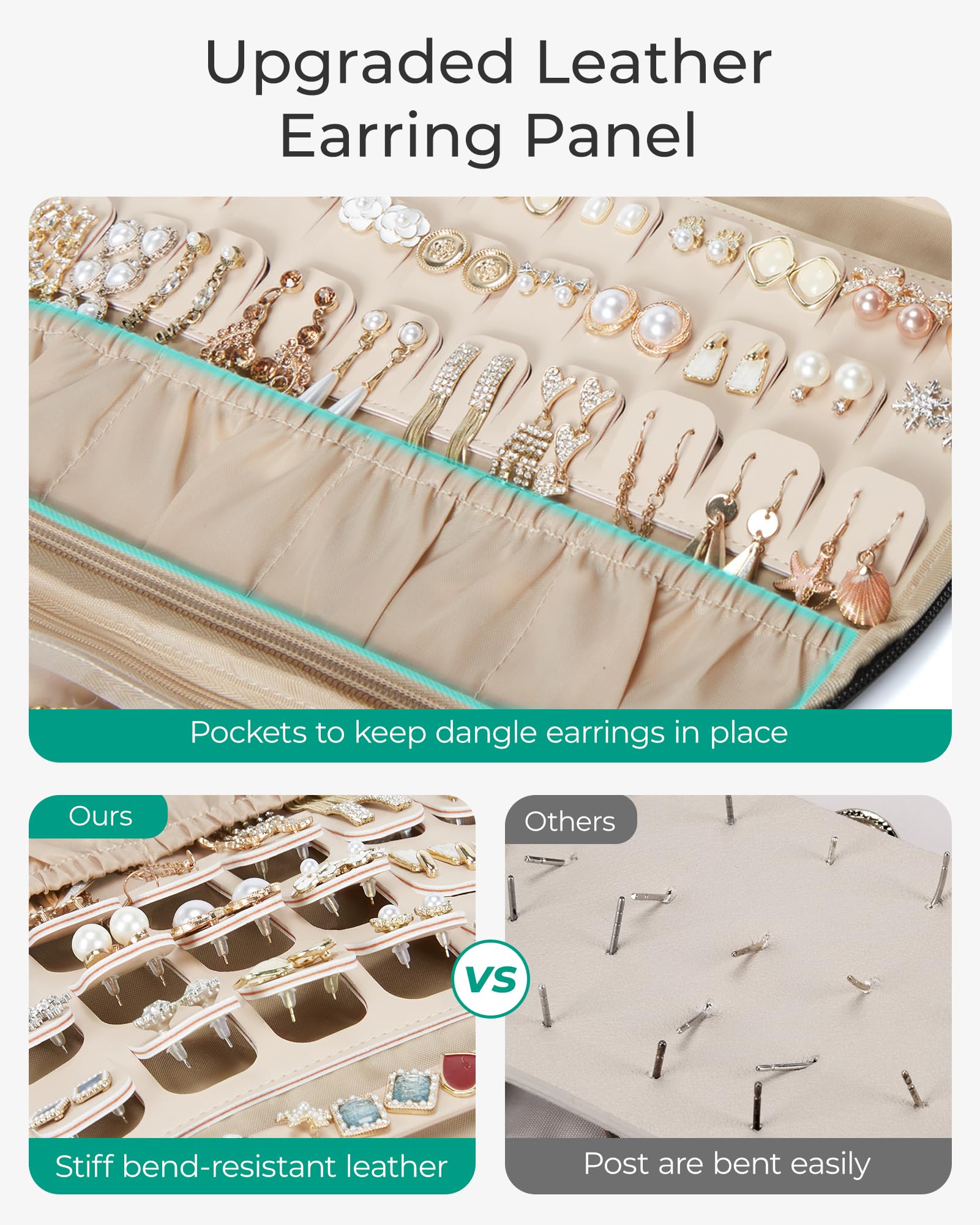 BAGSMART Rollo organizador de joyas