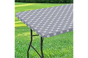 Misaya Rectangle Fitted Vinyl Tablecloth - 100% Waterproof