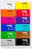 Staedtler Fimo 8023 C12-1 MP Fimo Soft Modeling Clay الألوان الرئيسية (25 جرام X 12 كتلة)