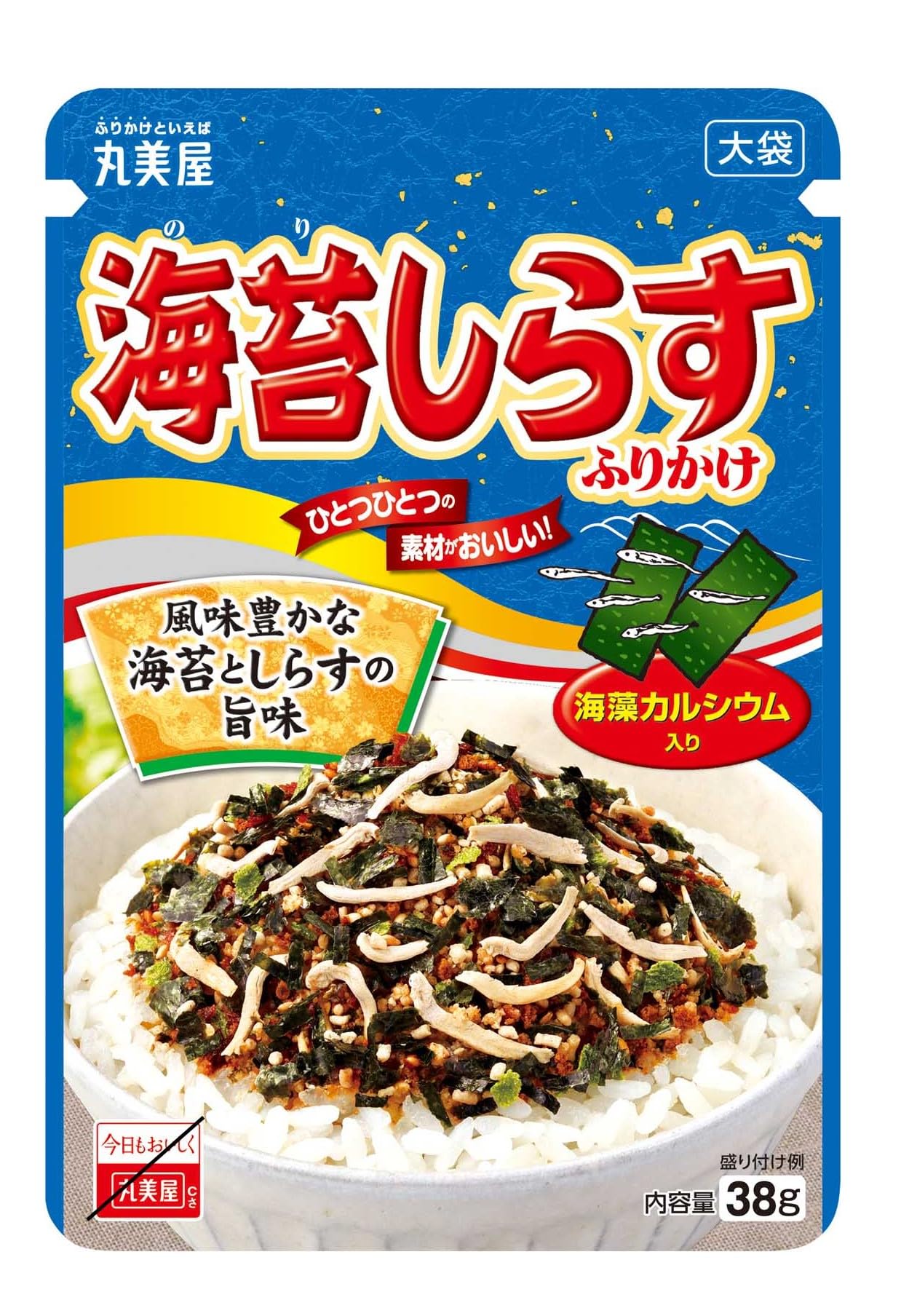 丸美屋 海苔しらすふりかけ 大袋 38g×10個