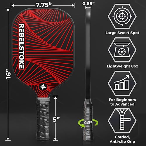 Miniatura 4 de Juego de 4 palas de pickleball
