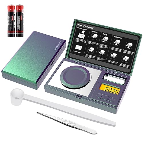 Báscula de miligramo de 0.00 oz de precisión Báscula digital de bolsillo de precisión de 1.76 oz para recargar polvo, suplemento de cápsula,