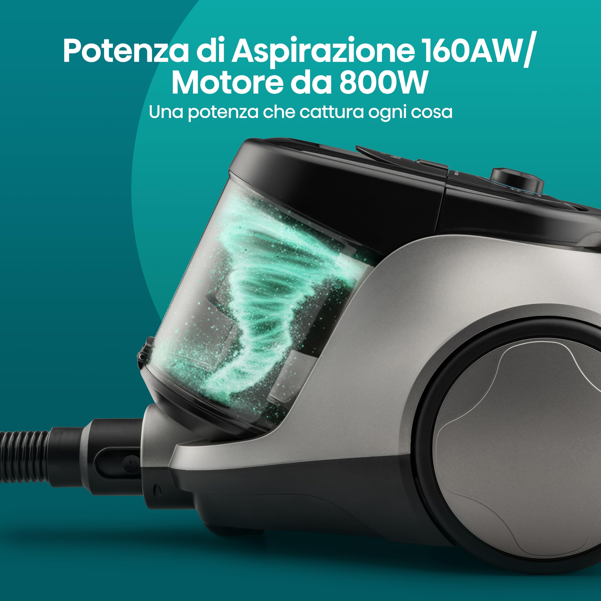 Hisense HVC20E3H2TPA Aspirapolvere a traino ciclonico senza sacco