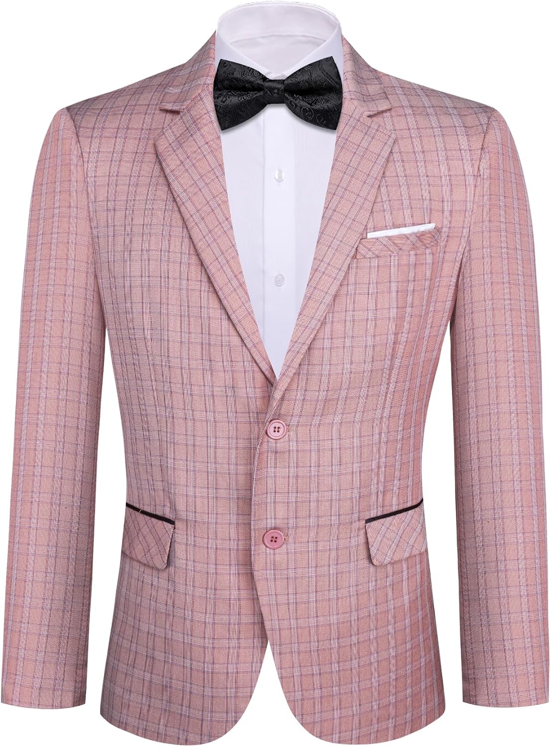 Barry.Wang Blazer for Men Paisley Sport Coat Lightweight Suit Jacket Regular Tuxedo Flower Mardi Gras Carnival Gift