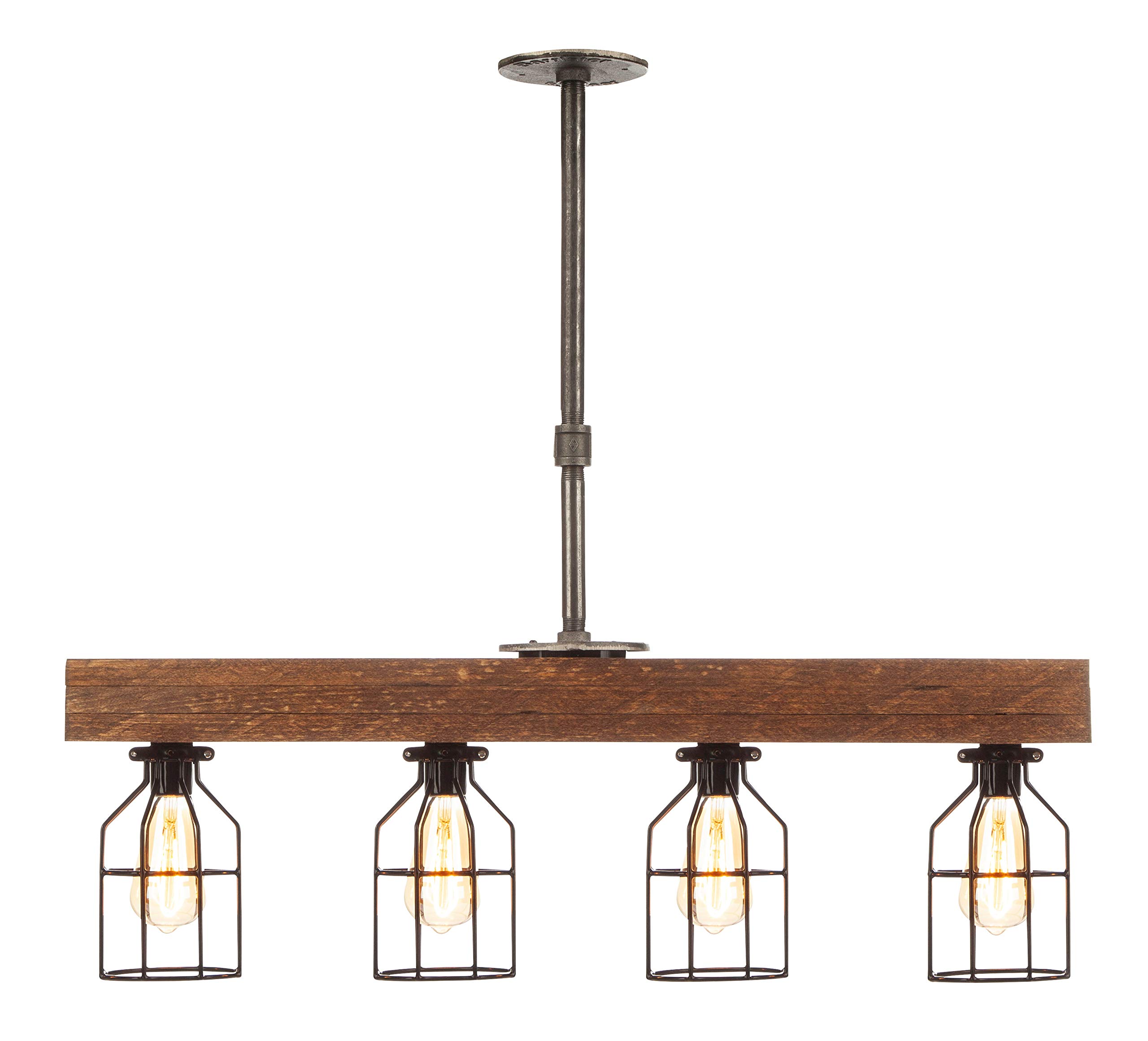 Buy Farmhouse Lighting Triple Wood Beam Rustic Decor Chandelier Light