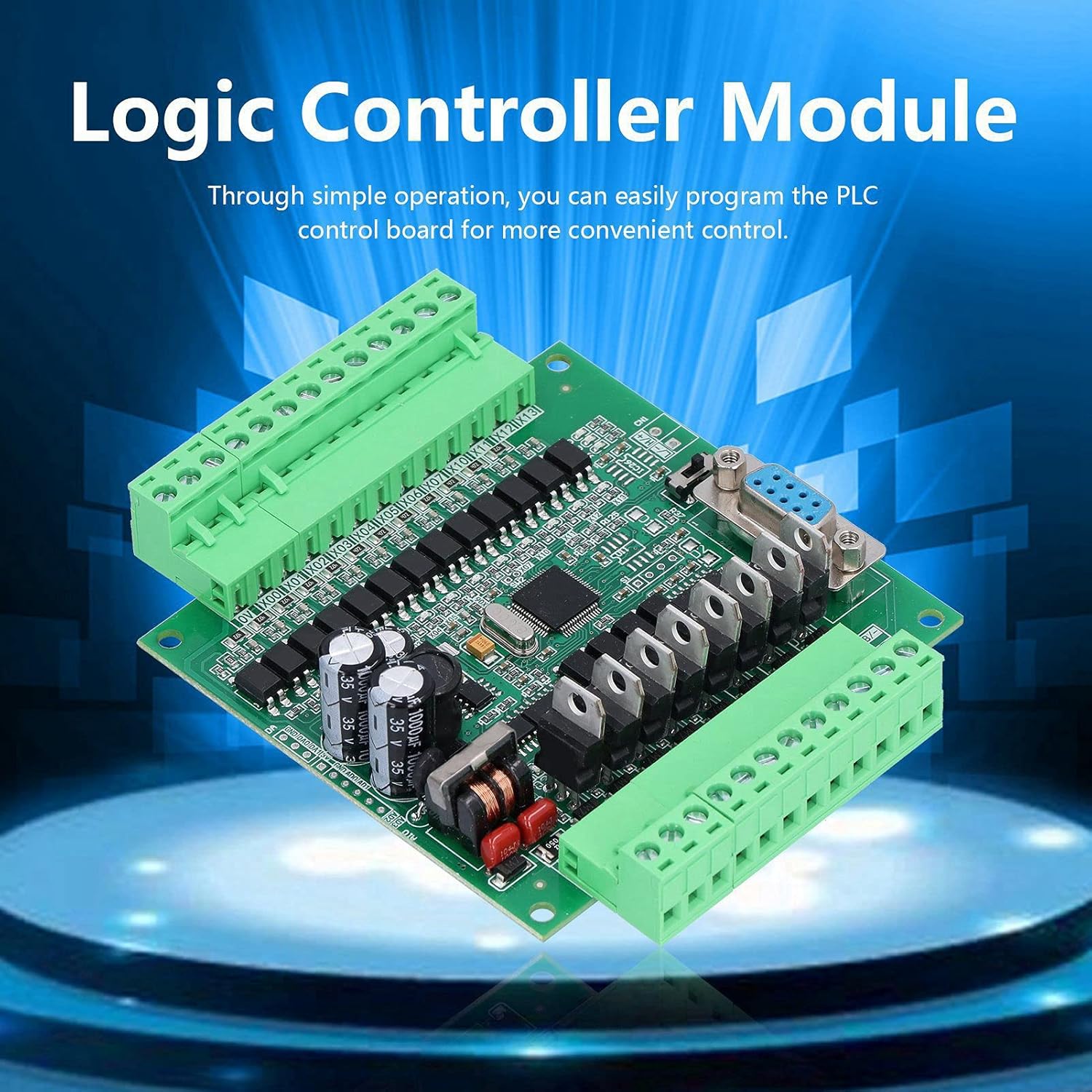 PLC DC 12V PLC Programmable Logical Controller, 2N20MT Industrial Control Board Module Accessory Part(with Shell ) PLC Controller PLC programmable Controller programmable Logic Controllers