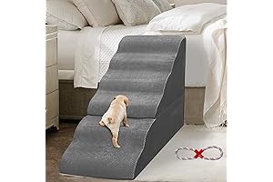 Dog Stairs for High Beds 30-36 inches Tall, 6-step Dog Steps for Small Large Dogs