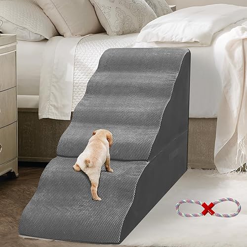 Escaleras para perros para camas altas de 30 pulgadas de alto, escaleras para perros para cama alta, escaleras de espuma para mascotasescalón para