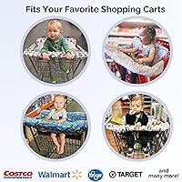 Vista 4 de Suessie Funda para carrito de compras y funda para silla alta con almohada de apoyo de cojín (búhos con cojín)