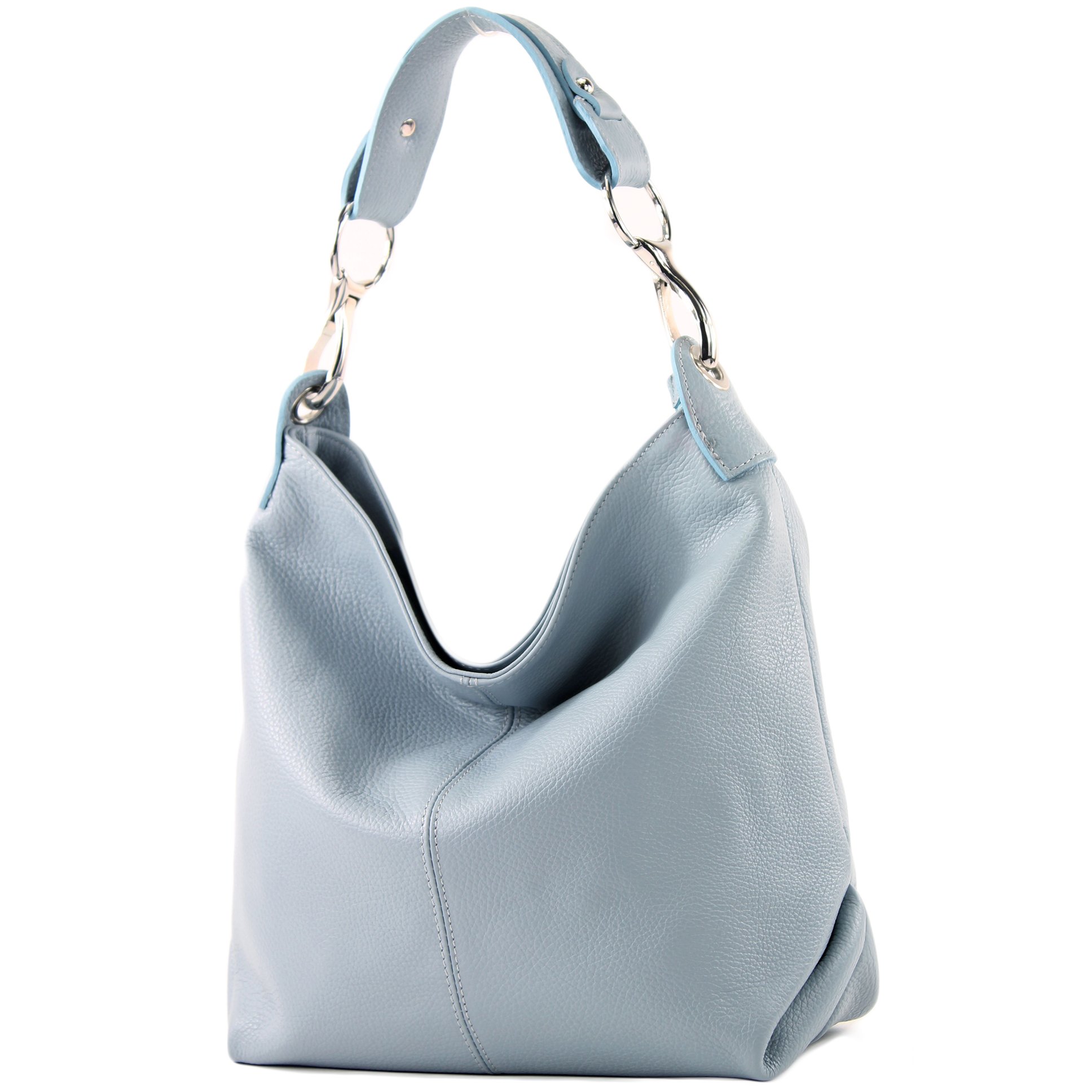 modamoda de T168 Damen Leder Schultertasche, handmade in Italy